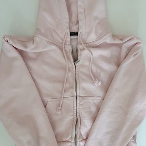 Brandy Melville Light Pink Crystal Hoodie